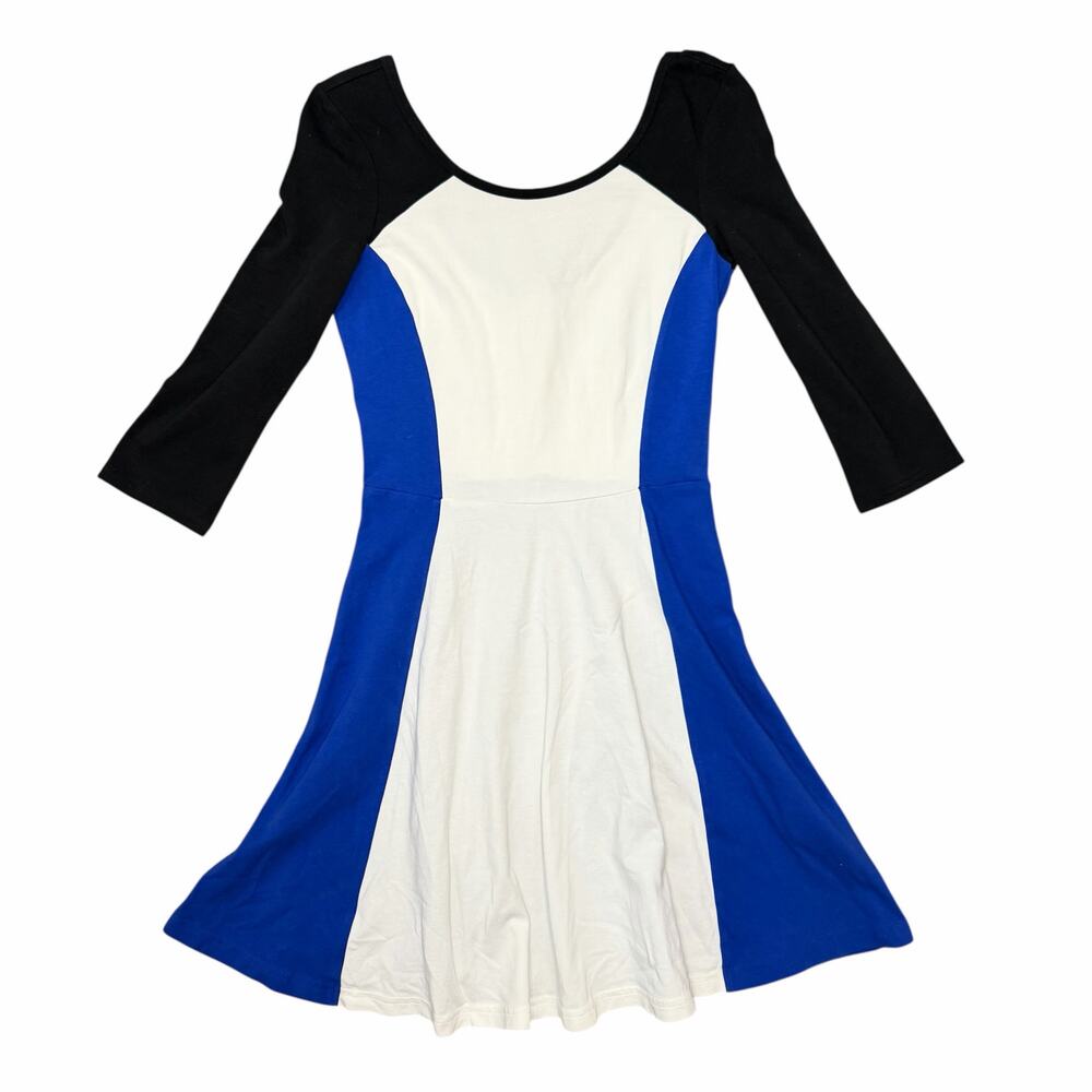 NWT Express Colorblock Skater Dress Size XS